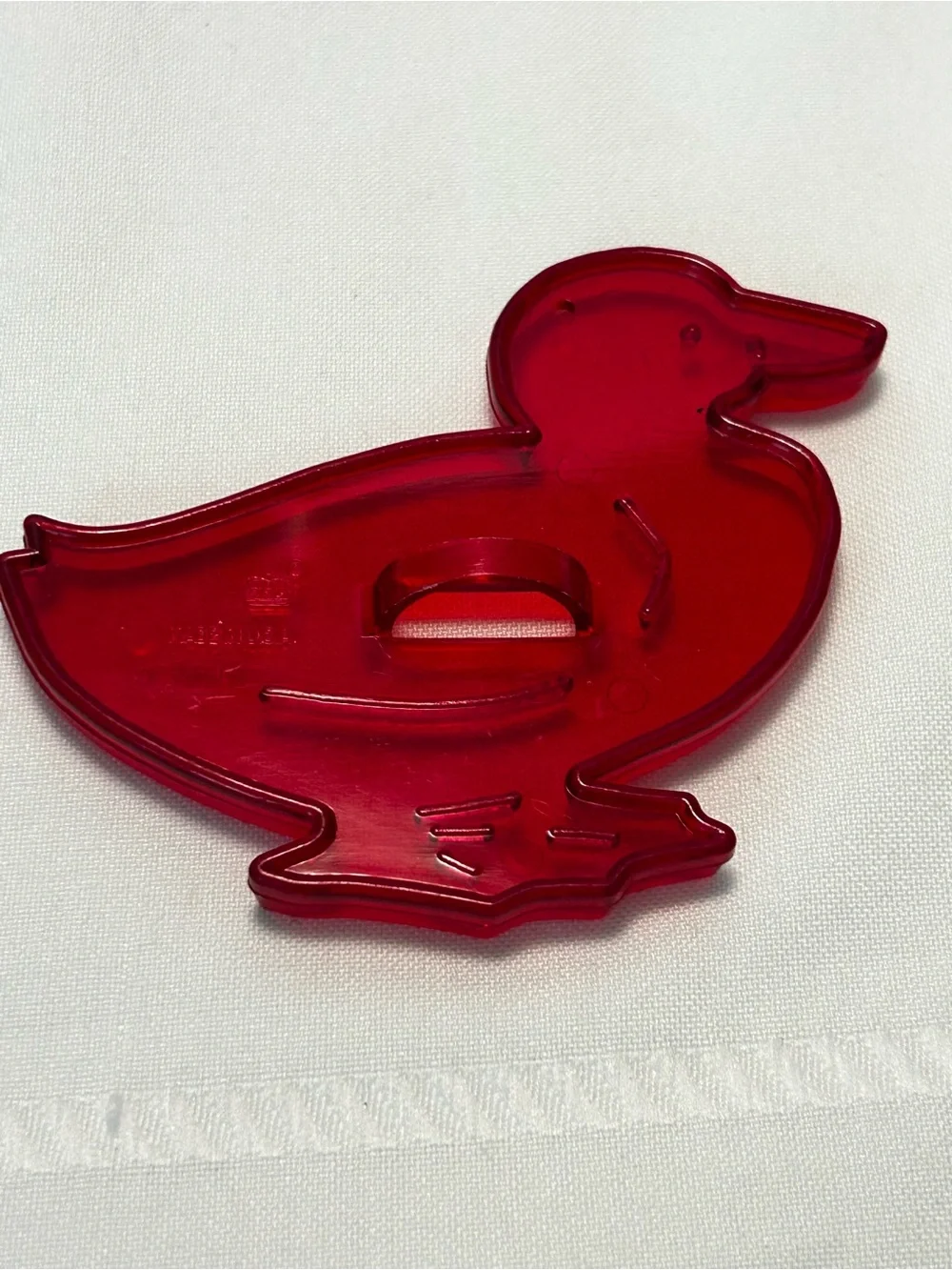 Vintage HRM Red Set Of 4 Cookie Cutters Duck Humpty Dumpty Easter Bunny Kitchen